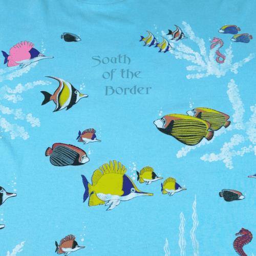 Vintage 90s Disney Fish Aquarium "South of the Border" Sleep T-Shirt 2XL