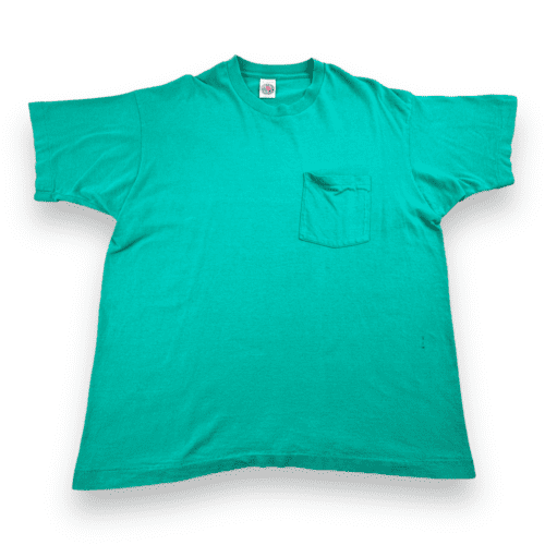 Vintage 90s Munsingwear Green Pocket T-Shirt LARGE/XL