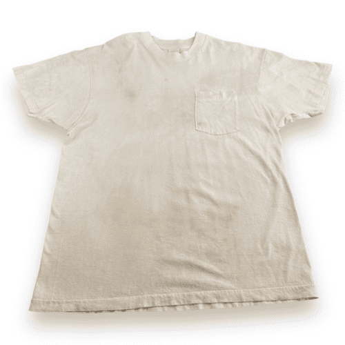 Vintage 80s Coffee Tie Dye Pocket T-Shirt LARGE