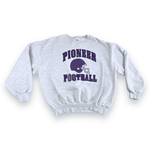 Vintage 90s Pioneer Football Spell Out Sweatshirt XL