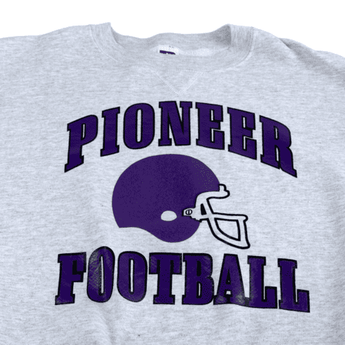 Vintage 90s Pioneer Football Spell Out Sweatshirt XL