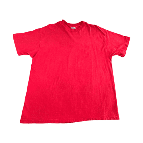 Vintage 90s Red Hanes Blank T-Shirt XL