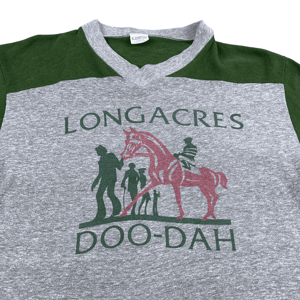 Vintage 70s Longacres Doo-Dah Horse Racing Track T-Shirt MEDIUM
