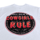 Vintage 90s Cowgirls Rule T-Shirt MEDIUM