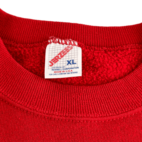 Vintage 80s Jerzees Blank Red Sweatshirt LARGE