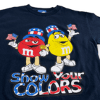 2006 M&Ms Show Your Colors Independence Day T-Shirt MEDIUM