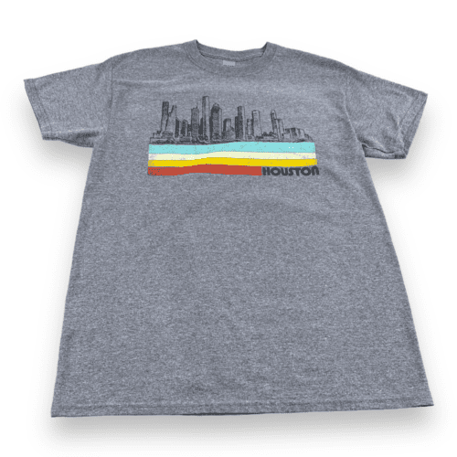 Retro Houston City Skyline T-Shirt MEDIUM
