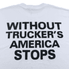 Vintage 90s Without Truckers America Stops T-Shirt LARGE