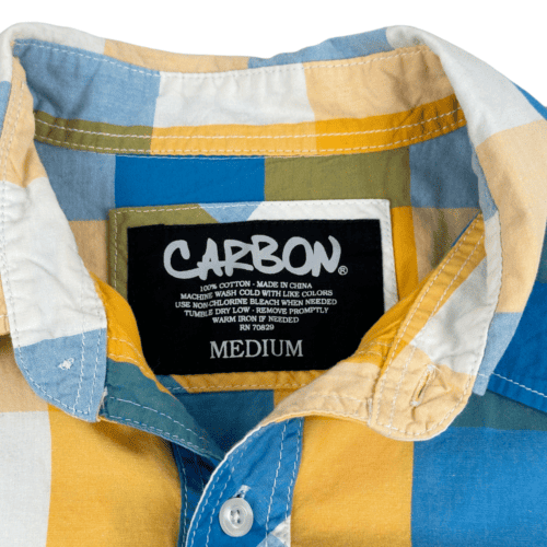 Carbon Checker Plaid Long Sleeve Shirt MEDIUM