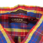 Vintage 80s Chaps by Ralph Lauren Long Sleeve Plaid Shirt MEDIUM