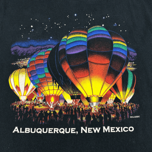 Vintage Hot Air Balloon Festival Shirt Adult MEDIUM 90s Albuquerque New Mexico