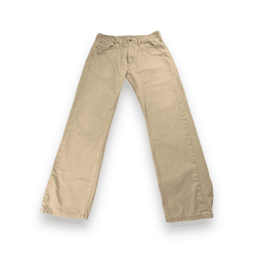 Levis 505 Jeans Adult 35x30 Beige Straight Modern Cotton