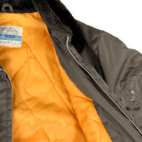Vintage Sears Bomber Jacket Adult MEDIUM Brown 80s Shearling Work Leisure Wear