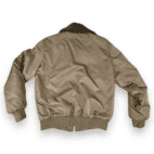 Vintage Sears Bomber Jacket Adult MEDIUM Brown 80s Shearling Work Leisure Wear