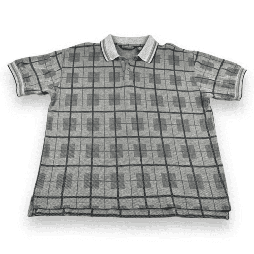 Vintage Geometric Polo Shirt 90s Knightsbridge Adult MEDIUM