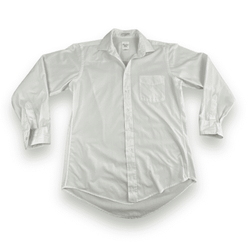 Vintage Christian Dior Shirt White Dress Long Sleeve Mens MEDIUM 15 32-33
