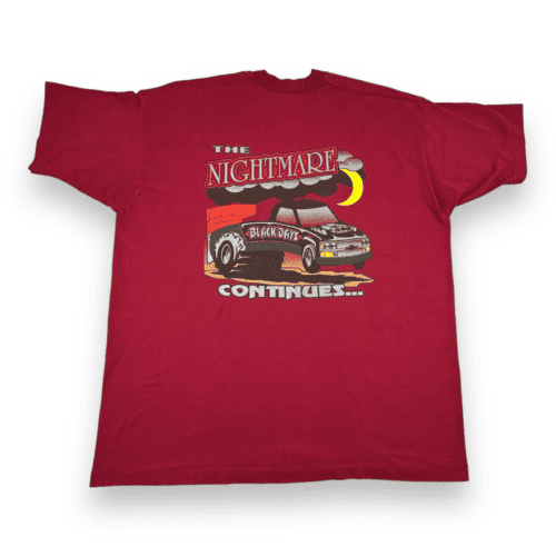 Vintage Competition Engines Shirt 90s Burgundy Auto Racing Performance Adult LARGE