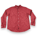 Vintage Abercrombie & Fitch Shirt 90s Red Windowpane Plaid Adult EXTRA LARGE XL