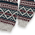 Vintage Fair Isle Sweater Geometric Pattern Knit Adult MEDIUM