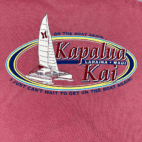 Vintage Sailboat Shirt 90s Red Kapalua Kai Lahaina Maui Hawaii Adult MEDIUM