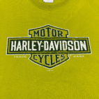 Harley Davidson Shirt Green Motorcycles Kokomo Indiana Adult LARGE