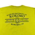 Harley Davidson Shirt Green Motorcycles Kokomo Indiana Adult LARGE