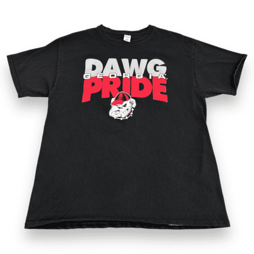 Vintage Georgia Bulldogs Shirt Y2K Black Dawg Pride Adult MEDIUM