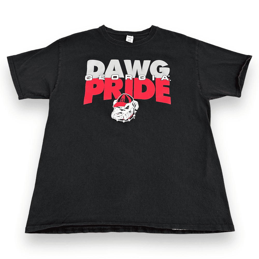 Vintage Georgia Bulldogs Shirt Y2K Black Dawg Pride Adult MEDIUM