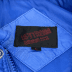 Vintage Upstream Racing Division Jacket 80s Blue Puffer Adult LARGE