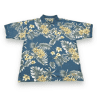Tommy Bahama Polo Shirt Floral Botanical Adult LARGE