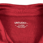 UNTUCKit Polo Shirt Burgundy Long Sleeve Adult EXTRA LARGE