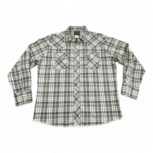 Rustler Western Shirt Plaid Extra Long Tails Adult EXTRA LARGE
