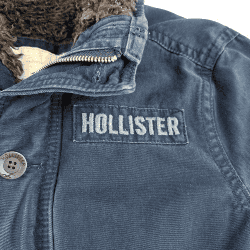 Hollister Jacket Navy Blue Military Field Parka Adult SMALL