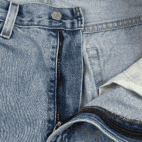 Levis Jeans 505 Regular Fit Straight Leg Light Wash Blue Denim 33x32