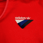 Adidas Sweater Red Retro Hoodie Sweatshirt Trefoil Logo Adult MEDIUM