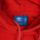 Adidas Sweater Red Retro Hoodie Sweatshirt Trefoil Logo Adult MEDIUM