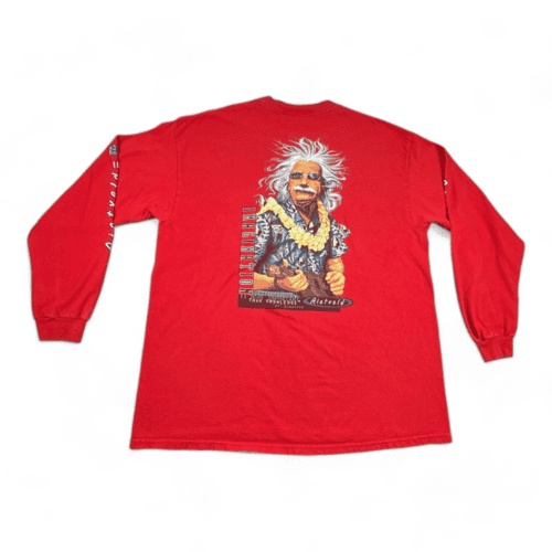 Vintage Einstein Shirt Red 90s Reitveld Adult EXTRA LARGE
