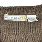 Vintage Adam Sloane Sweater 80s Brown Mohair Adult MEDIUM