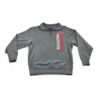 Ohio State Buckeyes Sweater Gray Quarter Zip Pullover Adult MEDIUM