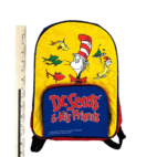 Vintage Cat in the Hat Kids Backpack 90s Dr Seuss & His Friends Multicolor
