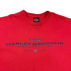 Vintage Harley Davidson Shirt 90s Red Indianapolis Adult LARGE