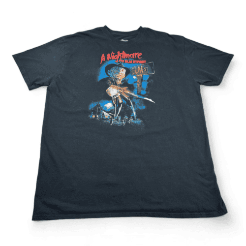 Nightmare On Elm Street Shirt Modern Black  Freddy Krueger Adult EXTRA LARGE