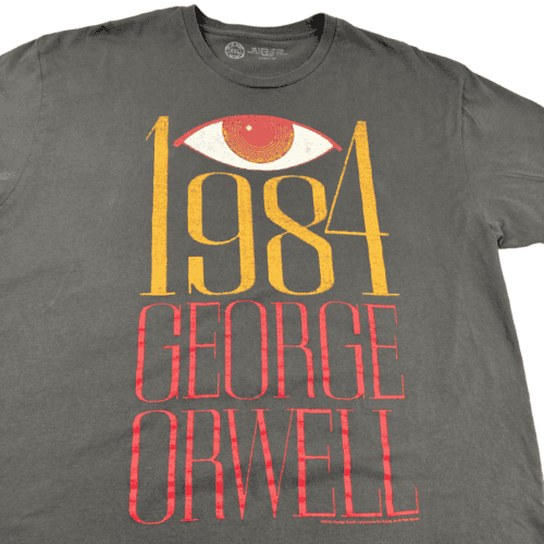 1984 George Orwell Shirt Out of Print Clothing Novel Gray Adult EXTRA LARGE