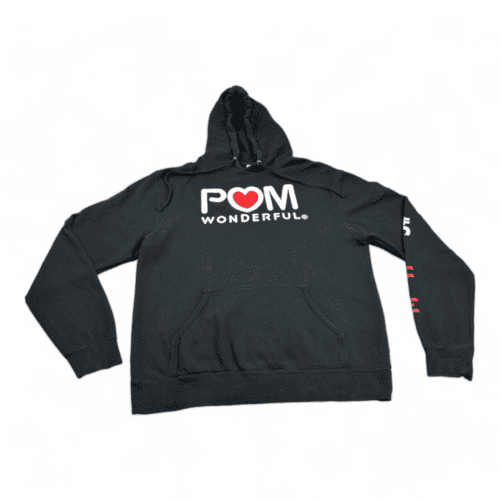 POM Wonderful Sweater Black Pomegranate Juice Promo Hoodie Adult LARGE