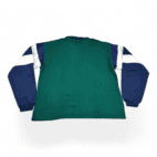 Vintage Dunlop Sweater Color Block Polo Sweatshirt Adult MEDIUM