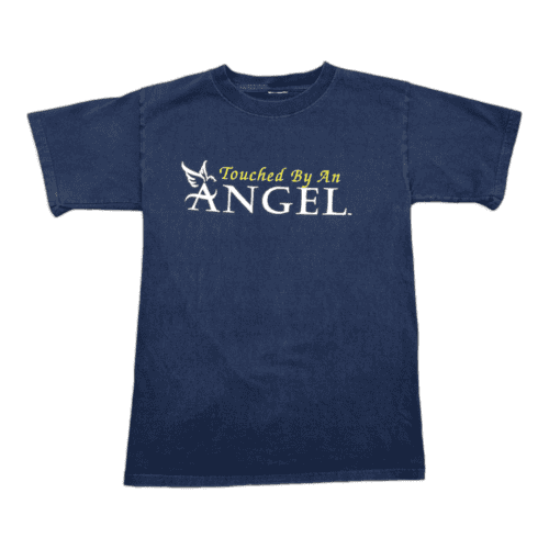 Vintage Touched By An Angel Shirt 90s TV Show Blue Adult SMALL