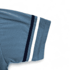 Vintage Polo Shirt  Classics By Palmland Blue White Stripes Adult MEDIUM