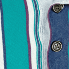 Vintage Striped Polo Shirt 90s Alexander Julian Colours Adult LARGE