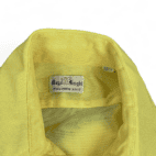 Vintage Royal Knight Shirt 70s Custard Yellow Adult SMALL