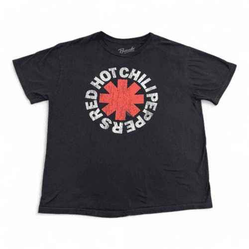 Red Hot Chili Peppers Shirt Black Retro Reprint Adult EXTRA LARGE